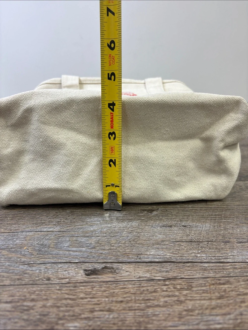 BT21 Free Time Korean Graphic Canvas Zip Tote Bag Cream Red Kawaii